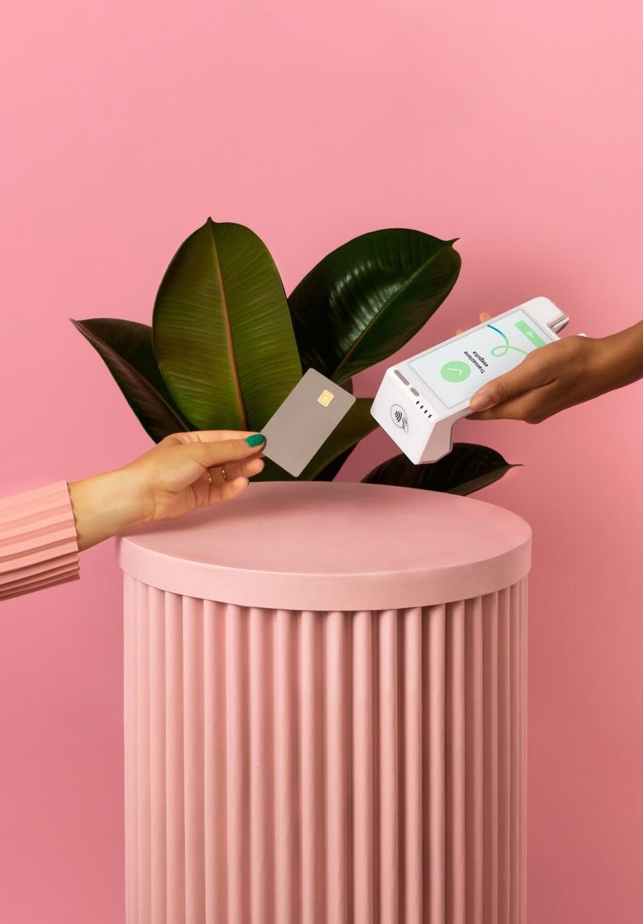 Woman checking phone